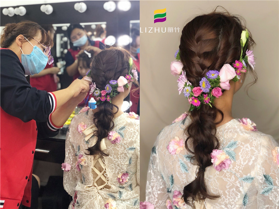 南寧化妝課堂：“鮮花”編發(fā)，做美美的鮮花新娘