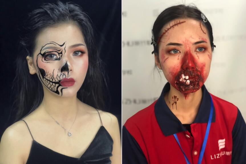 南寧化妝學(xué)校：萬圣節(jié)妝容來啦