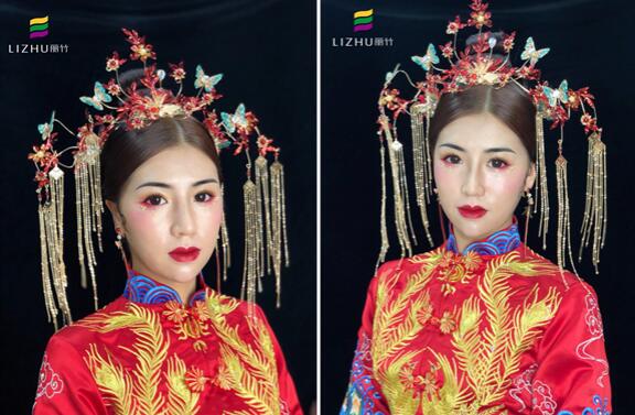 麗竹彩妝作品：新式秀禾妝容造型