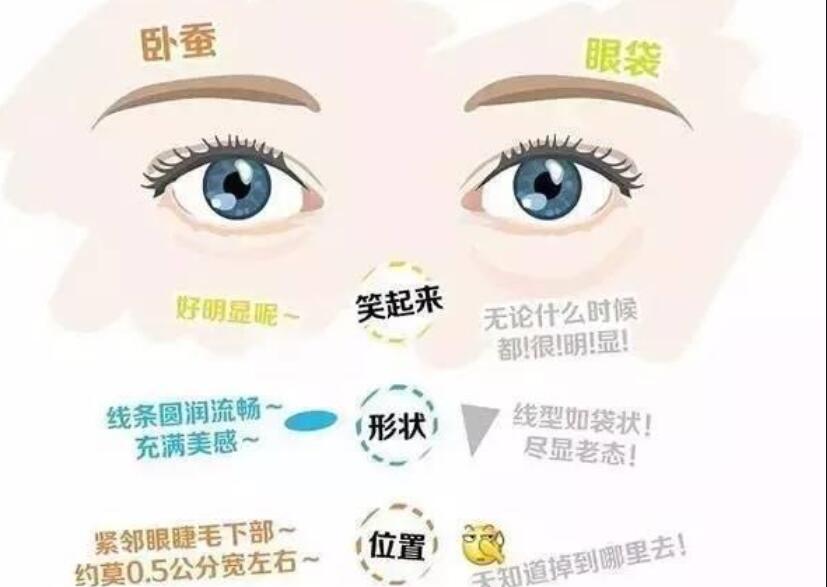 眼袋還是臥蠶，快來學辨別的方法