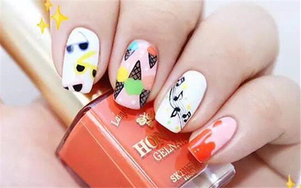 學習冰淇淋美甲教程，和廣西人氣高的美甲學校過夏天