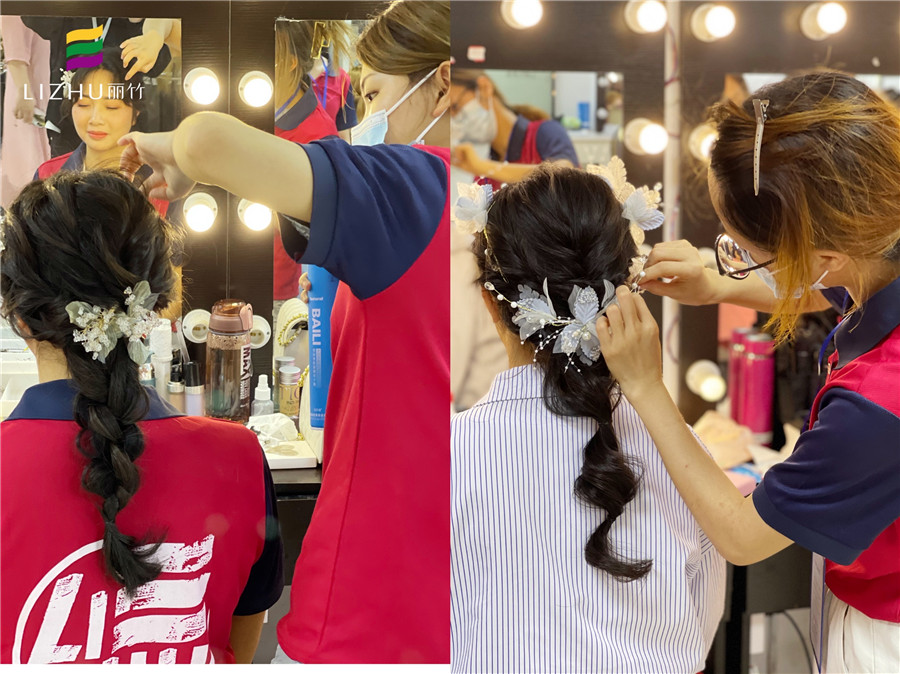 南寧化妝培訓班作品：3款不同風格的編發(fā)造型