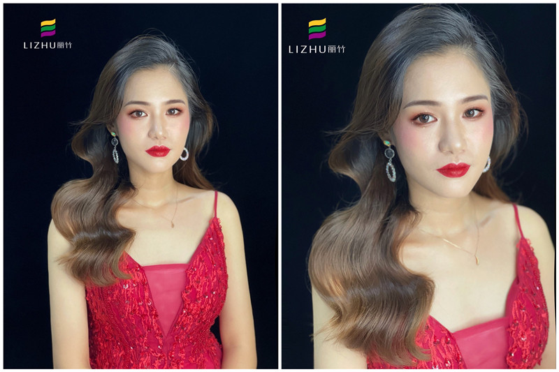 禮服造型，麗竹彩妝學(xué)校培訓(xùn)作品