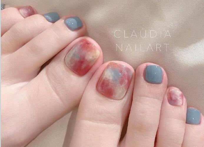 日式暈染風腳趾美甲 | 廣西南寧美甲培訓機構分享