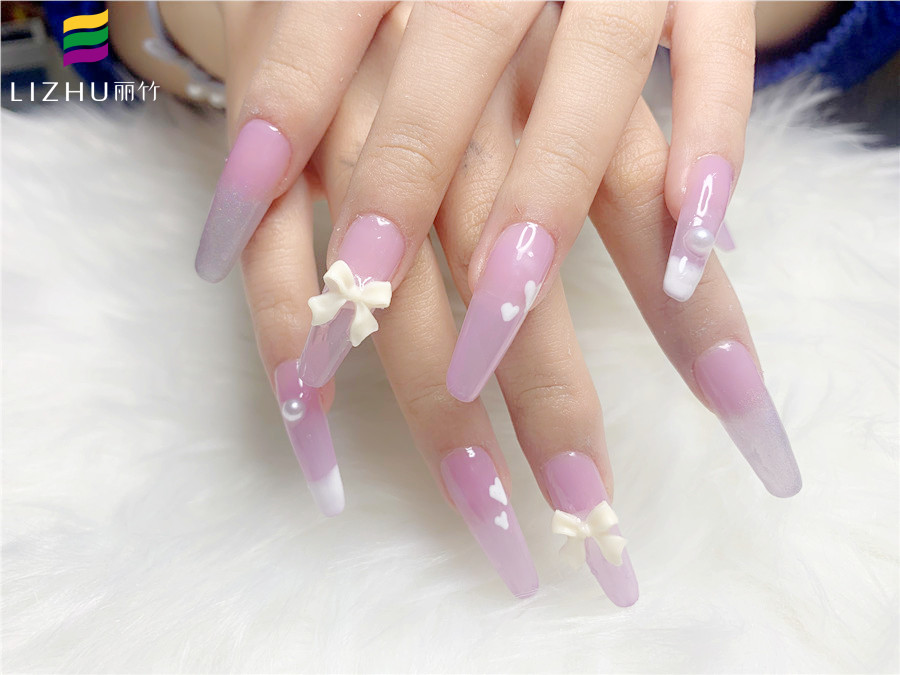 蝴蝶結(jié)延長甲 | 建議廣西學(xué)美甲到麗竹