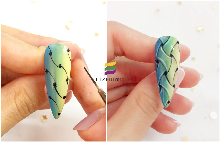 編織美甲的畫法，廣西美甲職業(yè)培訓學校教你