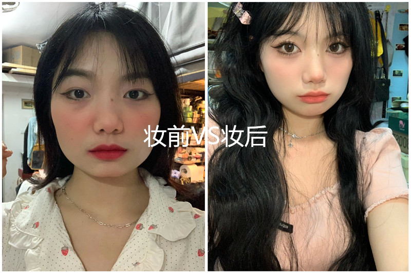 方形臉妝容教程，廣西美妝培訓學校一對一指導