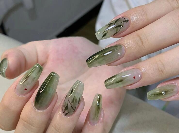 新中式美甲圖片，廣西時(shí)尚美甲學(xué)校帶你領(lǐng)略國(guó)風(fēng)文化