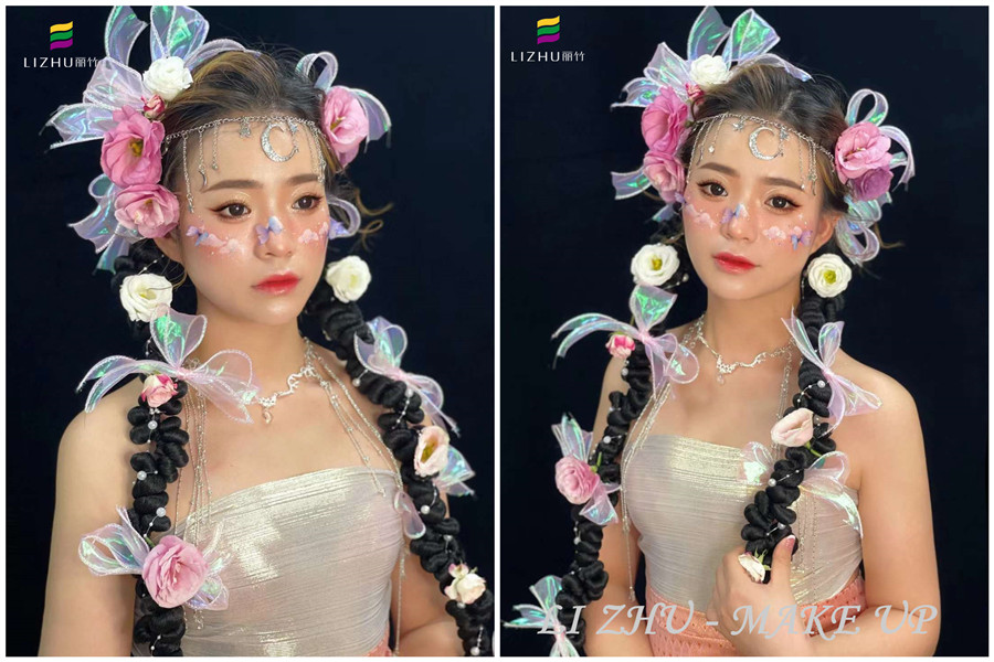 哈尼甜心風(fēng)造型，南寧創(chuàng)意彩妝學(xué)校作品