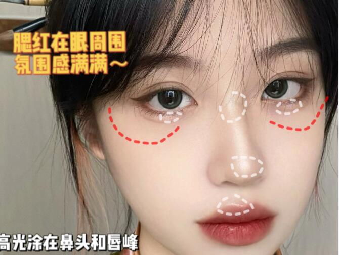 國(guó)風(fēng)少女妝容教程，廣西化妝造型學(xué)校整理好了