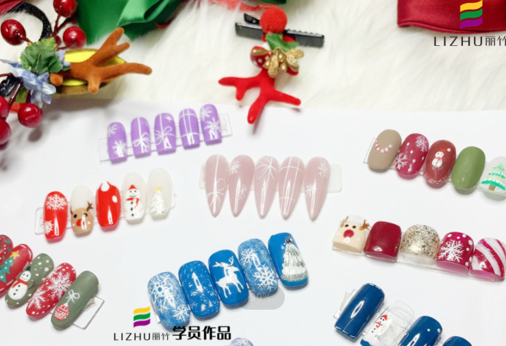 廣西培訓美甲師班課堂美甲作品