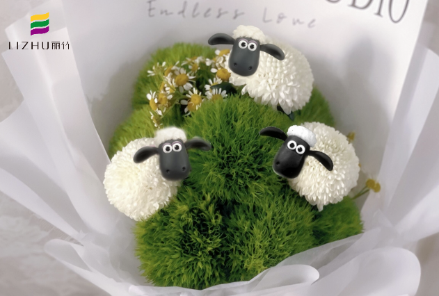 廣西鮮花培訓班作品：韓式花束、卡通花束、月亮花束