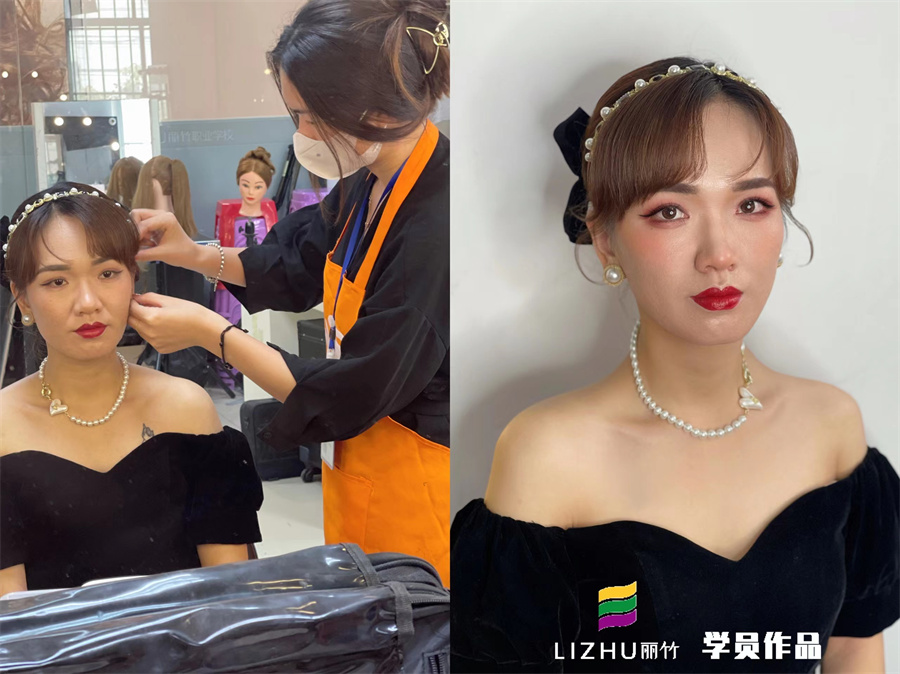 簡約時尚新娘造型考核 | 廣西專業(yè)化妝學(xué)校作品