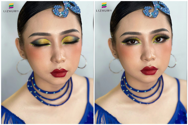 拉丁舞造型，南寧彩妝學校舞臺妝作品