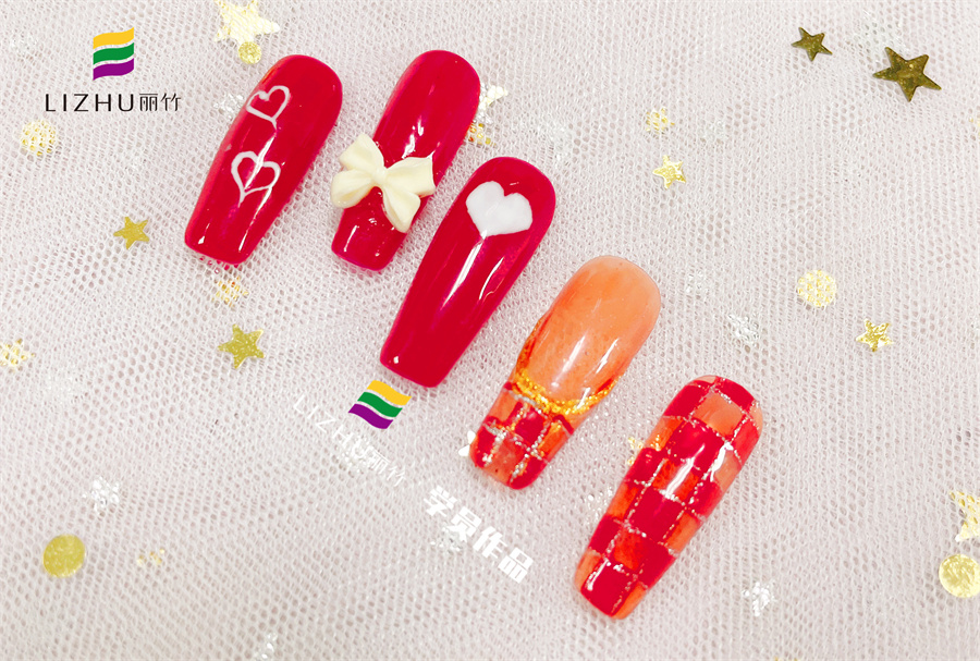 紅色婚禮美甲 、暈染液美甲、泡泡海洋風(fēng)美甲 | 廣西正規(guī)培訓(xùn)美甲