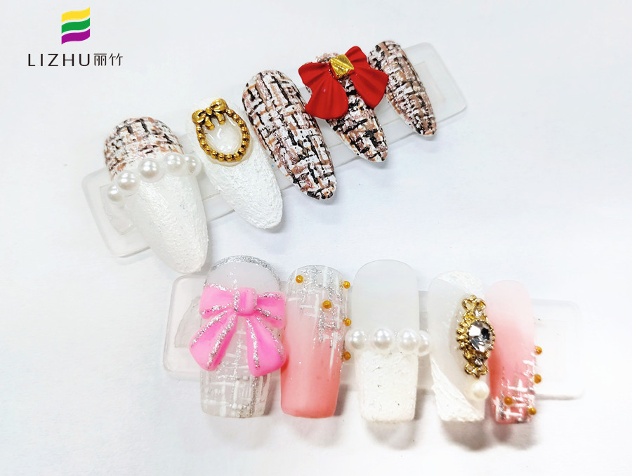 小香風(fēng)格紋美甲，南寧美甲教學(xué)分享