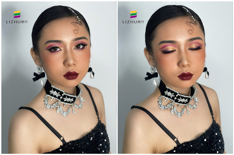 拉丁舞者眼妝的特點(diǎn)，廣西有名的化妝造型學(xué)校課堂實(shí)操