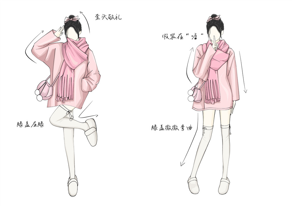 甜妹戶(hù)外拍照姿勢(shì)，廣西省彩妝造型培訓(xùn)教你