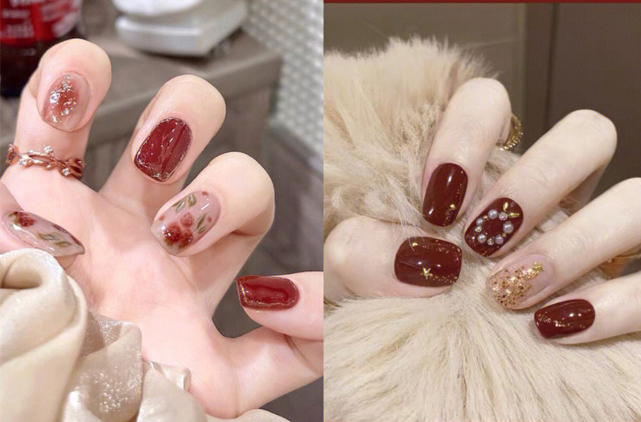 中國紅美甲，南寧美甲學習中心分享