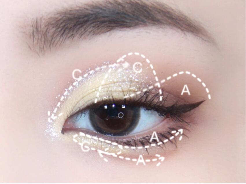 春日彩色眼妝，廣西彩妝基礎培訓教學