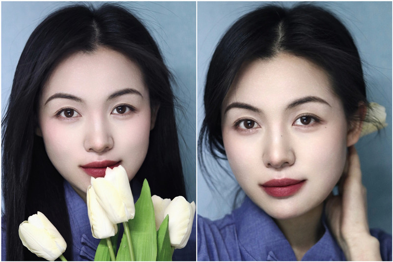 中式眉形教程，廣西化妝基礎班整理分享