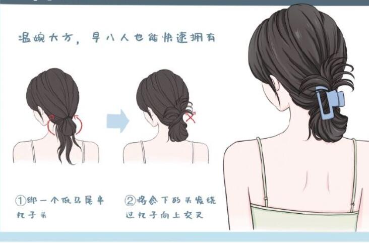 鯊魚夾發(fā)型教程，南寧扎發(fā)培訓造型課