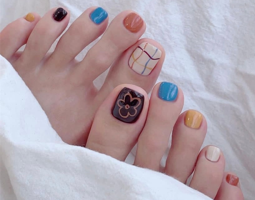 夏日美甲款式 | 廣西美甲培訓(xùn)腳趾美甲