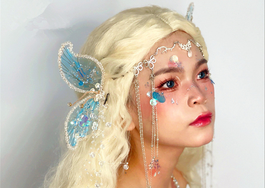 人魚公主造型，南寧化妝創(chuàng)意造型教學(xué)