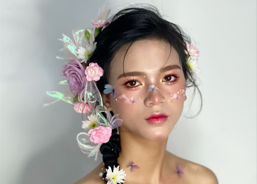 哈尼族造型，廣西影樓彩妝培訓(xùn)作品欣賞