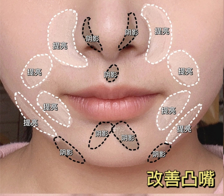 下巴修容教程，化妝新手修容課程講解