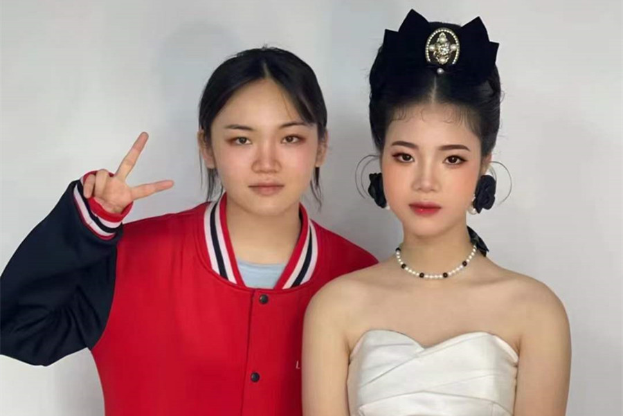 復(fù)古新娘，廣西南寧美妝學(xué)校學(xué)員作品