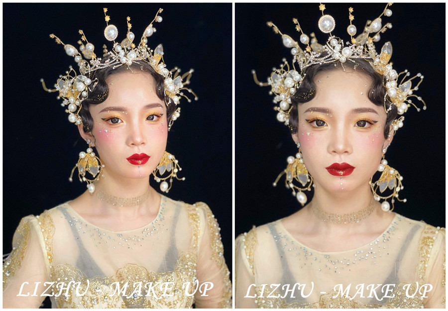 高奢妝容造型，廣西彩妝創(chuàng)意培訓(xùn)學(xué)校作品