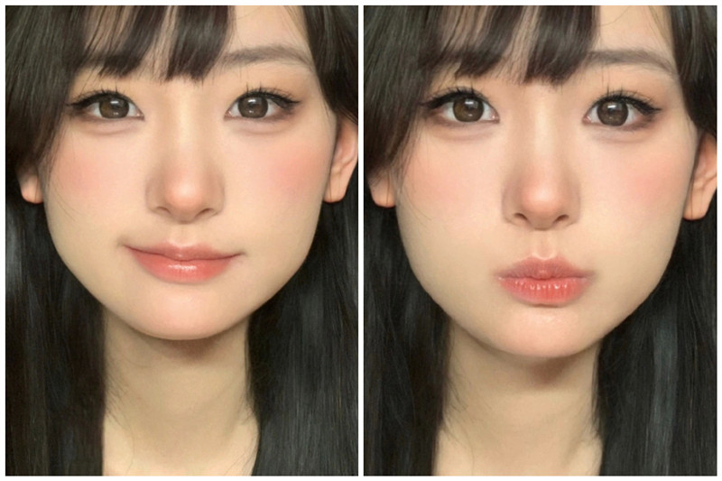 適合圓臉的古早妝，南寧美妝培訓教程