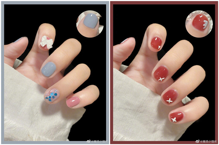 廣西美甲網紅造型班：冰透美甲，俏皮可愛又童趣