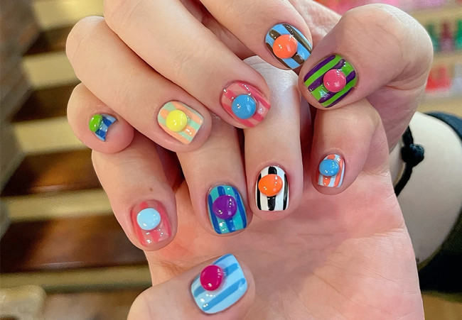 多巴胺美甲，南寧美甲網(wǎng)紅造型分享