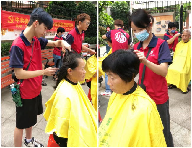 南寧小區(qū)公益美發(fā)，南寧美容美發(fā)學(xué)校進(jìn)行時(shí)