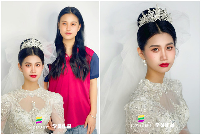 廣西新娘化妝學校作品：婚禮新娘造型