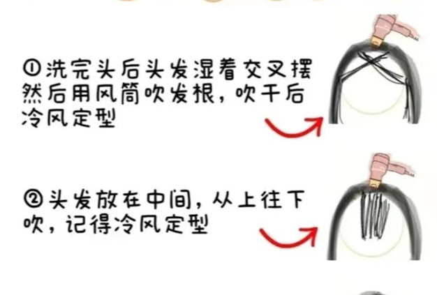 家用版八字劉海打理教程，廣西美發(fā)造型學(xué)校分享