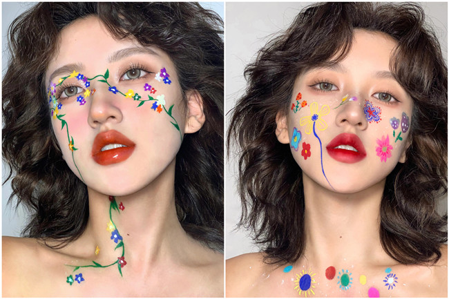 多巴胺彩色妝容，廣西化妝美妝造型學(xué)校整理