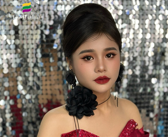 復(fù)古年會(huì)造型，南寧化妝美業(yè)學(xué)習(xí)作品