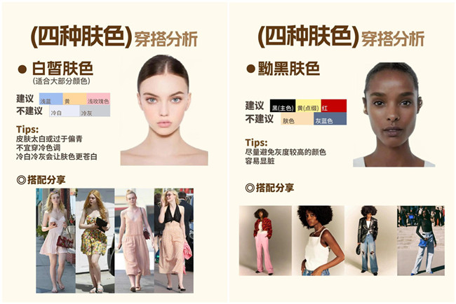 不同膚色的穿搭，廣西形象設(shè)計專業(yè)分析