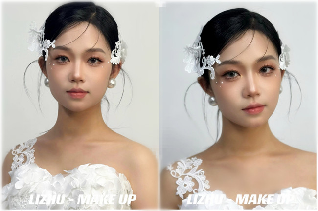小眾蕾絲新娘， 南寧培訓(xùn)化妝師作品