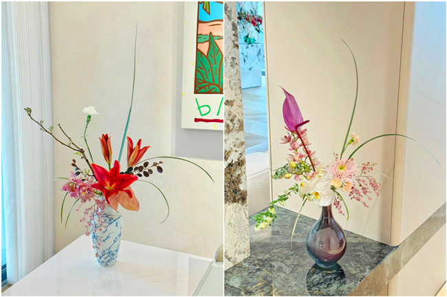 中式花瓶插花作品，南寧插花師學校收集分享