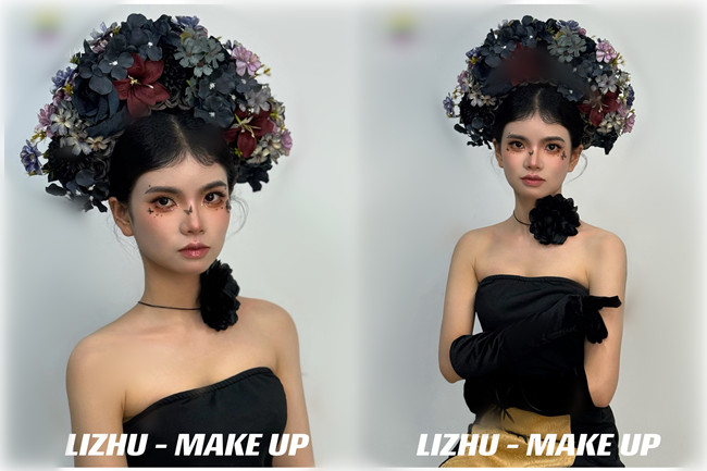 新中式簪花造型，用作品告訴你南寧化妝培訓(xùn)哪家實(shí)力強(qiáng)