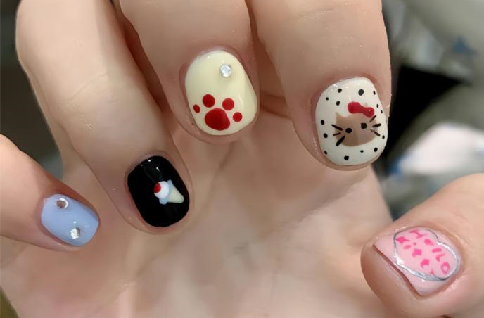 糖果色短甲推薦，廣西美甲進修培訓