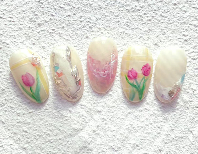 初秋氛圍感美甲，廣西美甲網(wǎng)紅造型學(xué)校收集