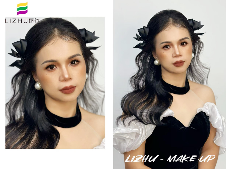 甜美輕泰造型，廣西造型寫真化妝課程作品