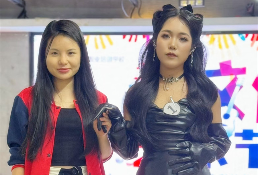 復(fù)古貓耳造型，廣西化妝彩妝造型訓(xùn)練作品