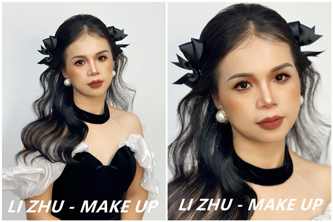 甜美韓式披發(fā)新娘，廣西化妝學校品牌推薦