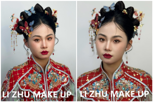 國(guó)風(fēng)秀禾造型，廣西影樓新娘寫真作品